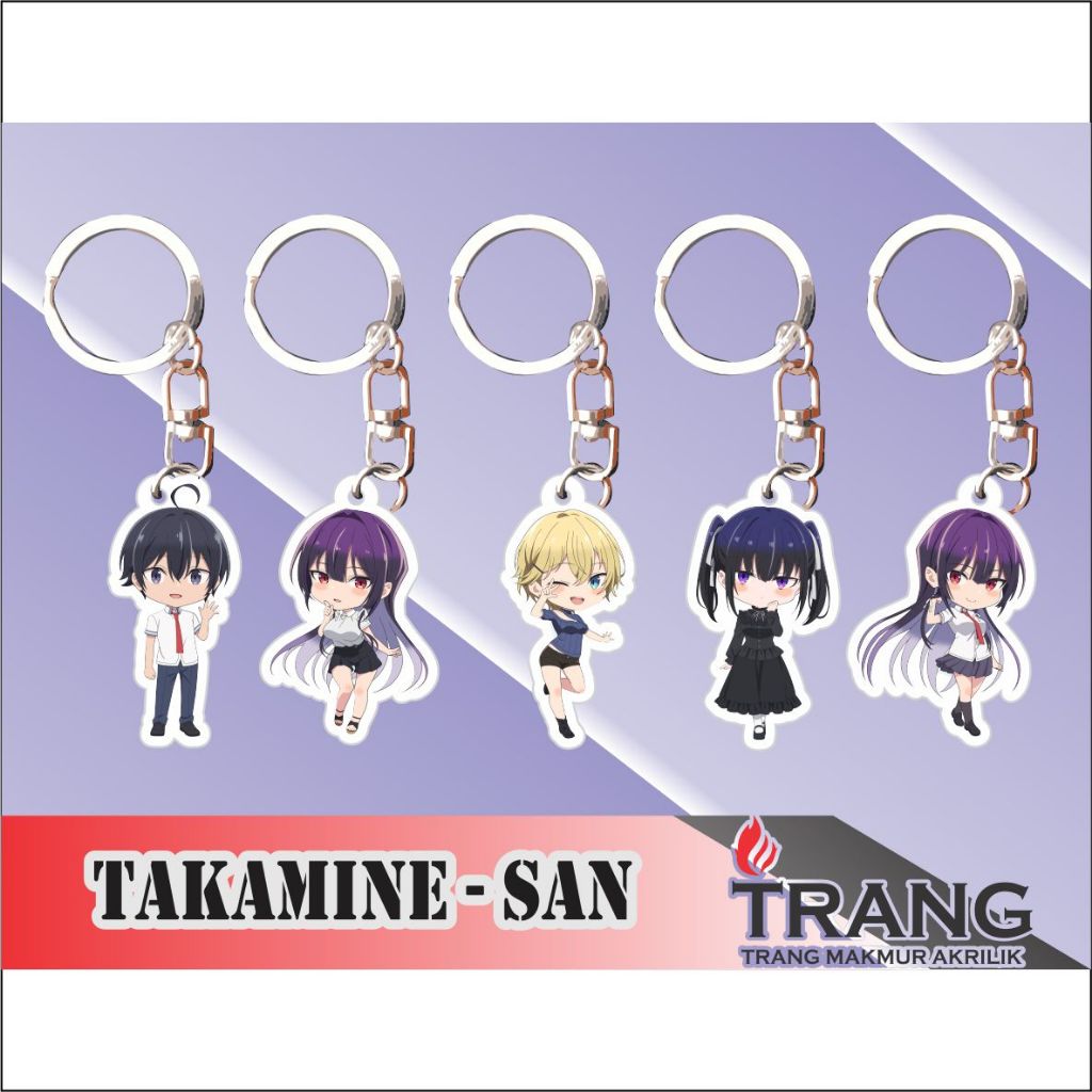 Gantungan Kunci Akrilik Haite Kudasai Takamine San / Keychain Acrylic Please Put Them On, Takamine-s
