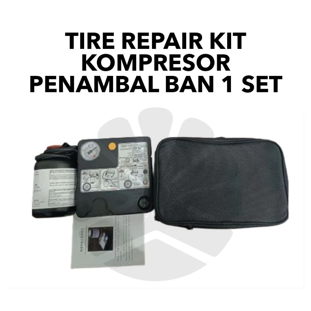 TIRE REPAIR KIT WULING ORIGINAL - KOMPRESOR PENAMBAL BAN 1 SET