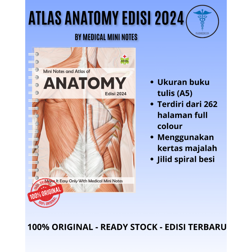 Update Terbaru | Atlas Anatomi Berwarna / Buku Saku Anatomi / MMN Anatomi / Buku Kedokteran Anatomi