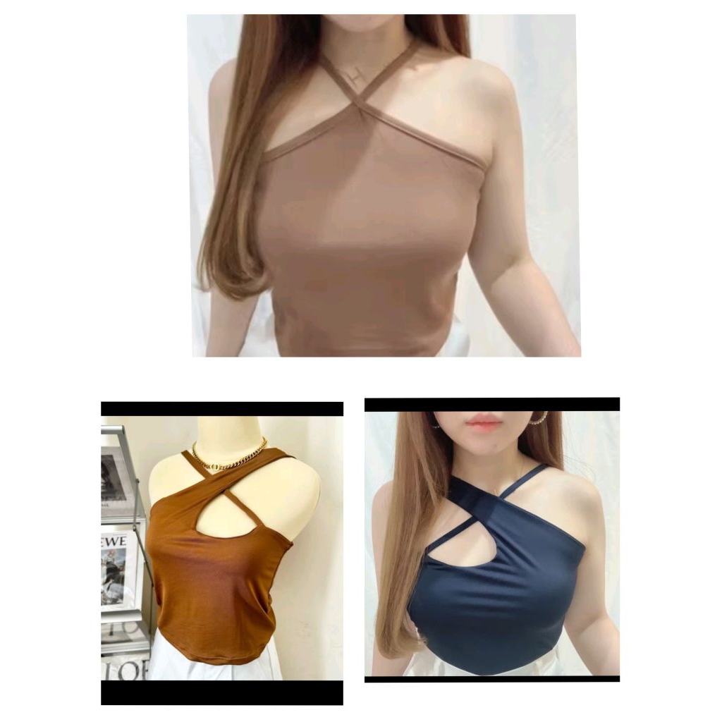 baju crop top tali//crop top sexy wanita//baju atasan wanita