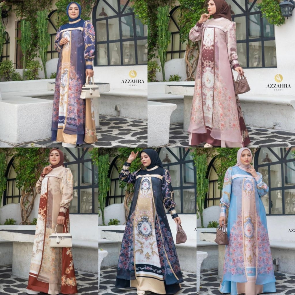 AURORA / AURELIA SERIES BY AZZAHRA SYARI / GAMIS SET HIJAB