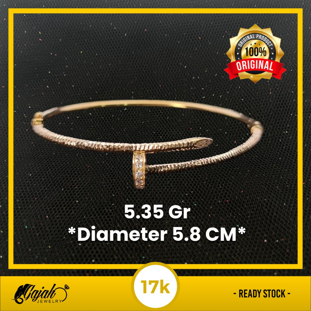 Gelang Emas 17K - Toko Emas Gajah - 5.35 Gram 8061