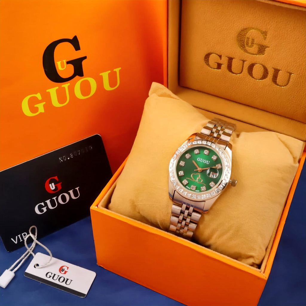 NEW JAM TANGAN WANITA CEWEK ORIGINAL GUOU 31MM JAM TANGAN WANITA CEWEK TERBARU KADO