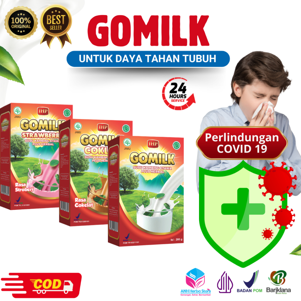 SUSU GOMILK SUSU KAMBING ETAWA PLUS HERBAL UNTUK MENINGKATKAN IMUNITAS ANAK