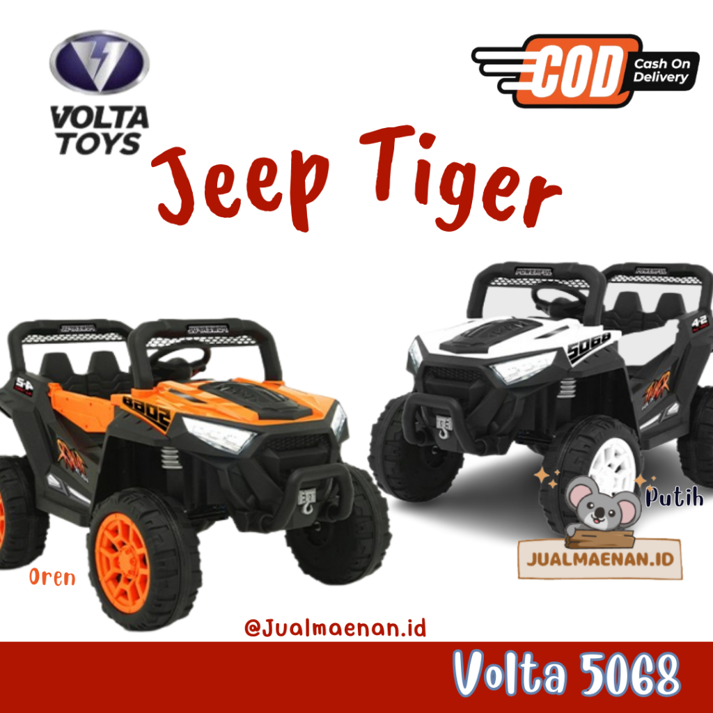 Mainan Mobil Aki Volta 5066 UTV Dragon - Merah - Merah