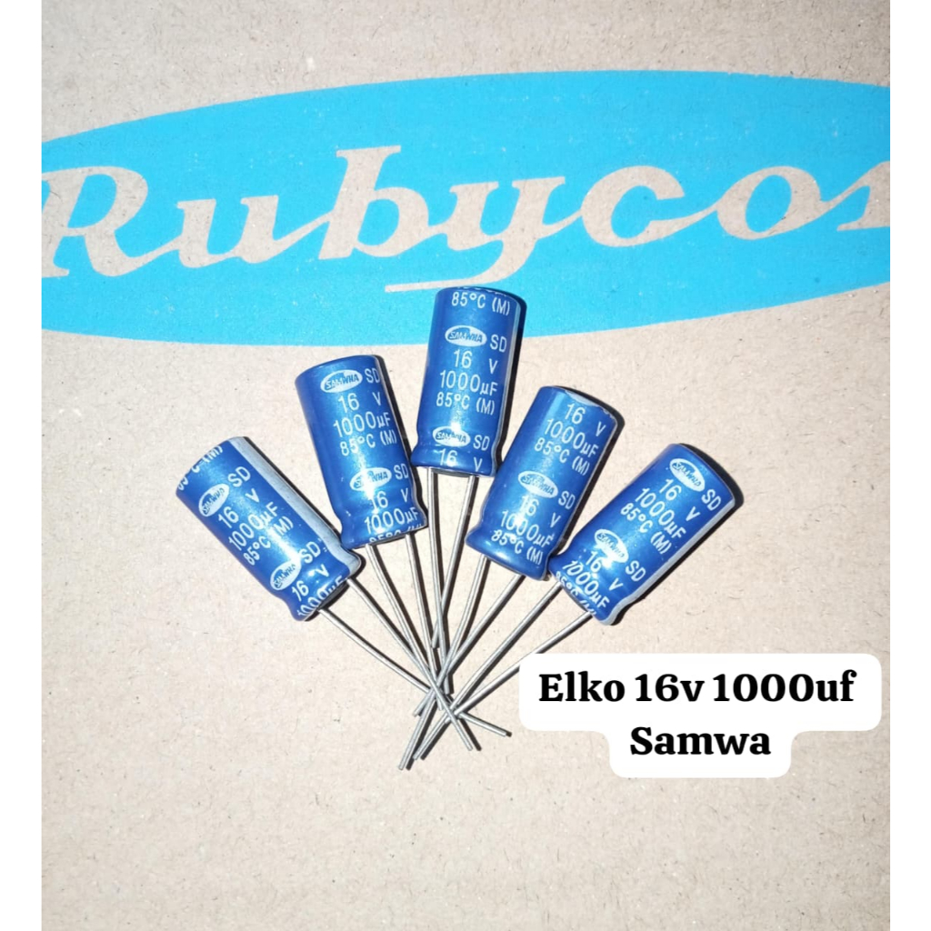 10Pcs Elko Elco 16v 1000uf NICHICON Original