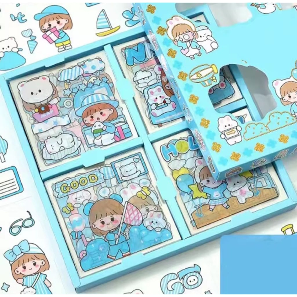 Sticker isi 100pcs anti air,Cute Cartoon Deco
