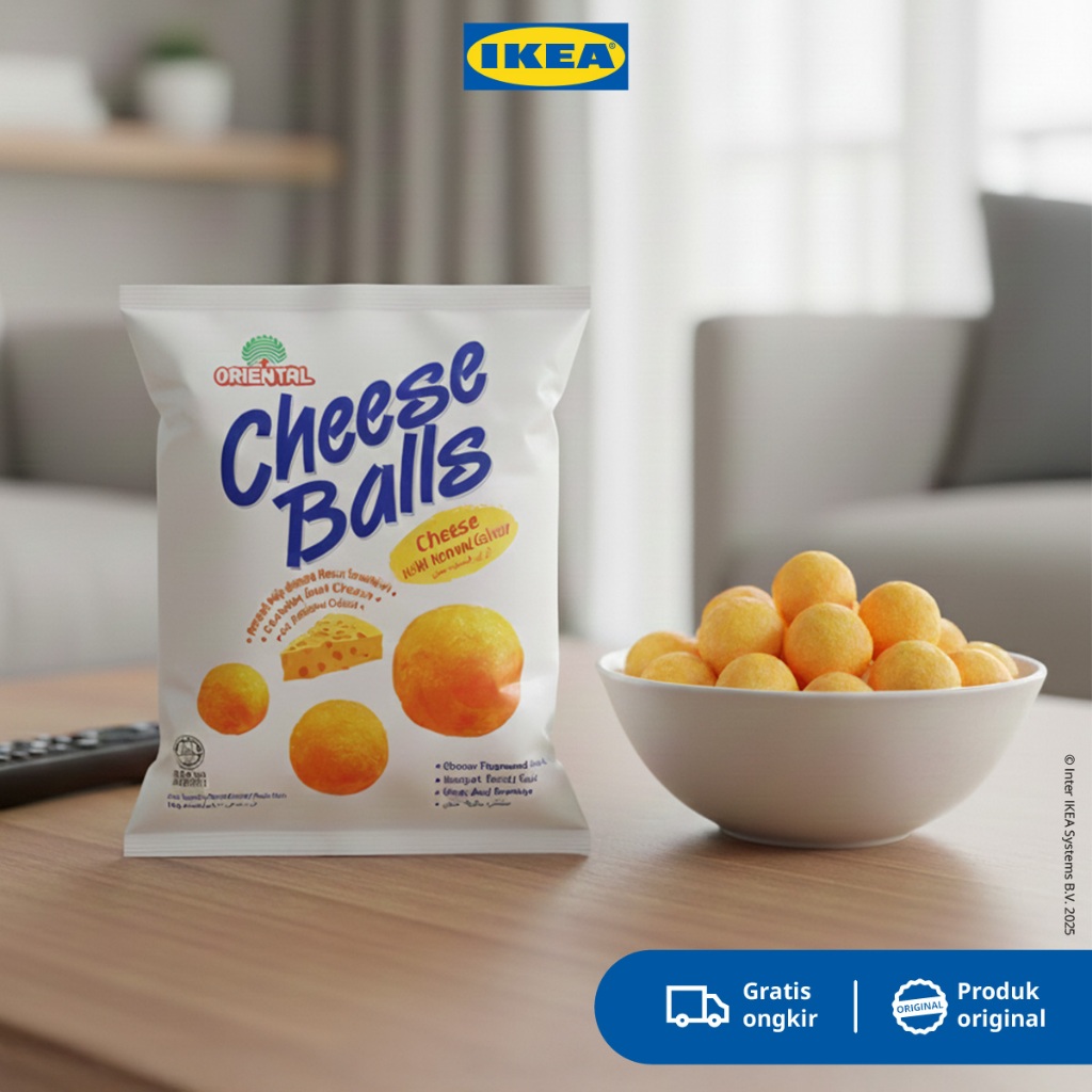 ORIENTAL Snack /  Makanan Ringan Cheese Balls / Chiki Balls 60gr