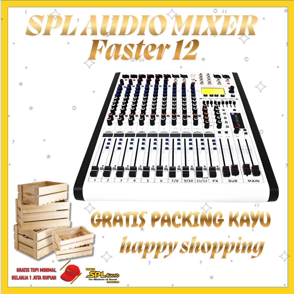 Mixer 12 Channel SPL Audio tipe Faster 12