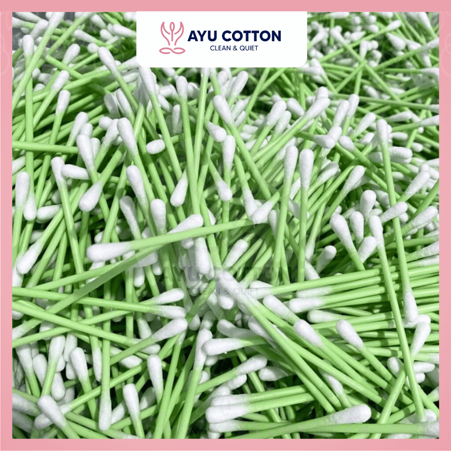 Cotton Bud Kiloan Hijau Premium / Cotton Bud Refill / Korek Kuping Dewasa 500 gram