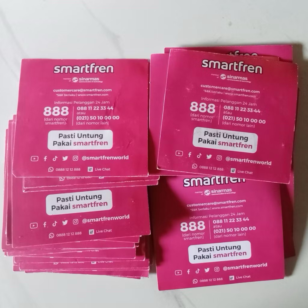 Kartu SMARTFREN siap pakai,berisikan kuota