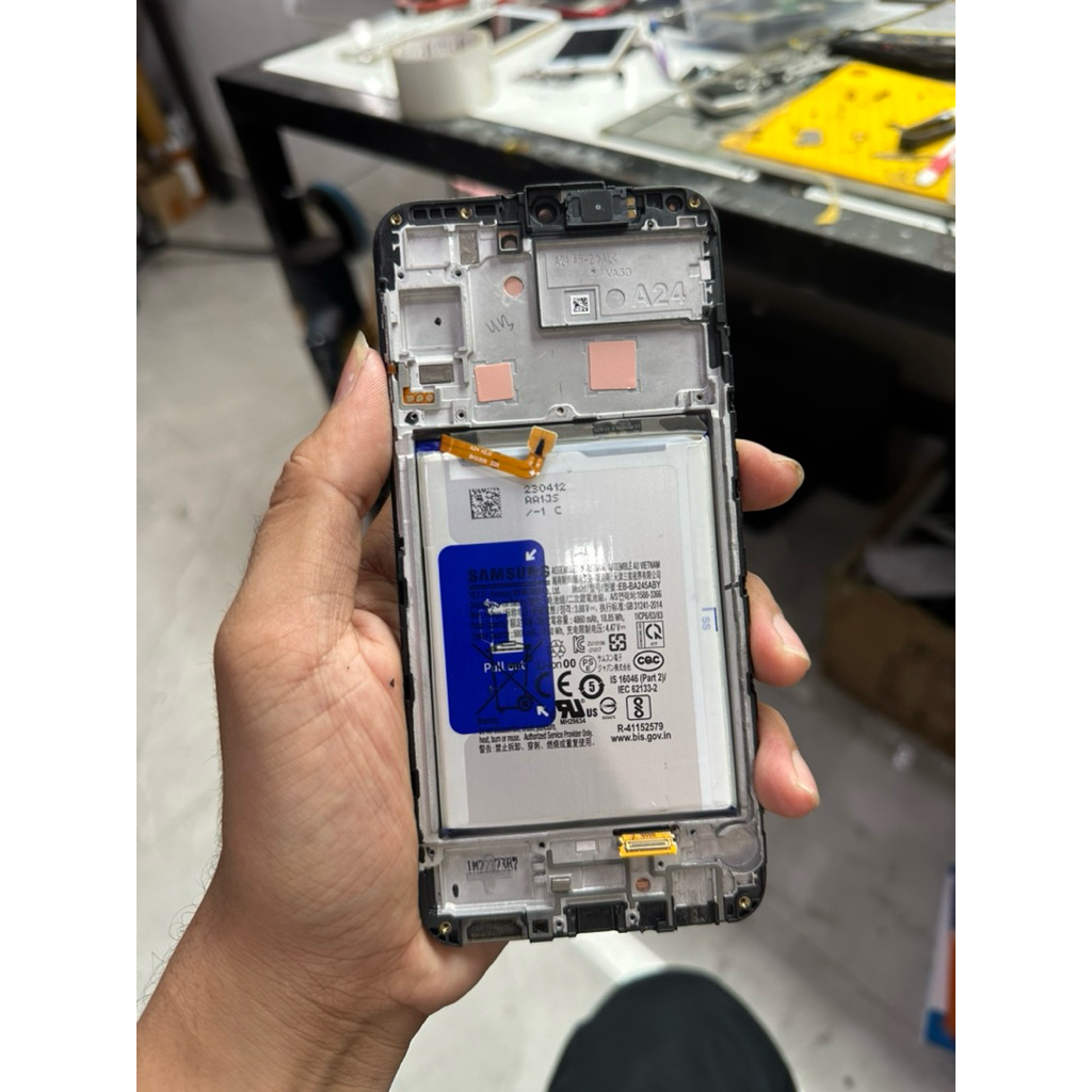 LCD FRAME SET BATRE SAMSUNG A24 ORI COPOTAN