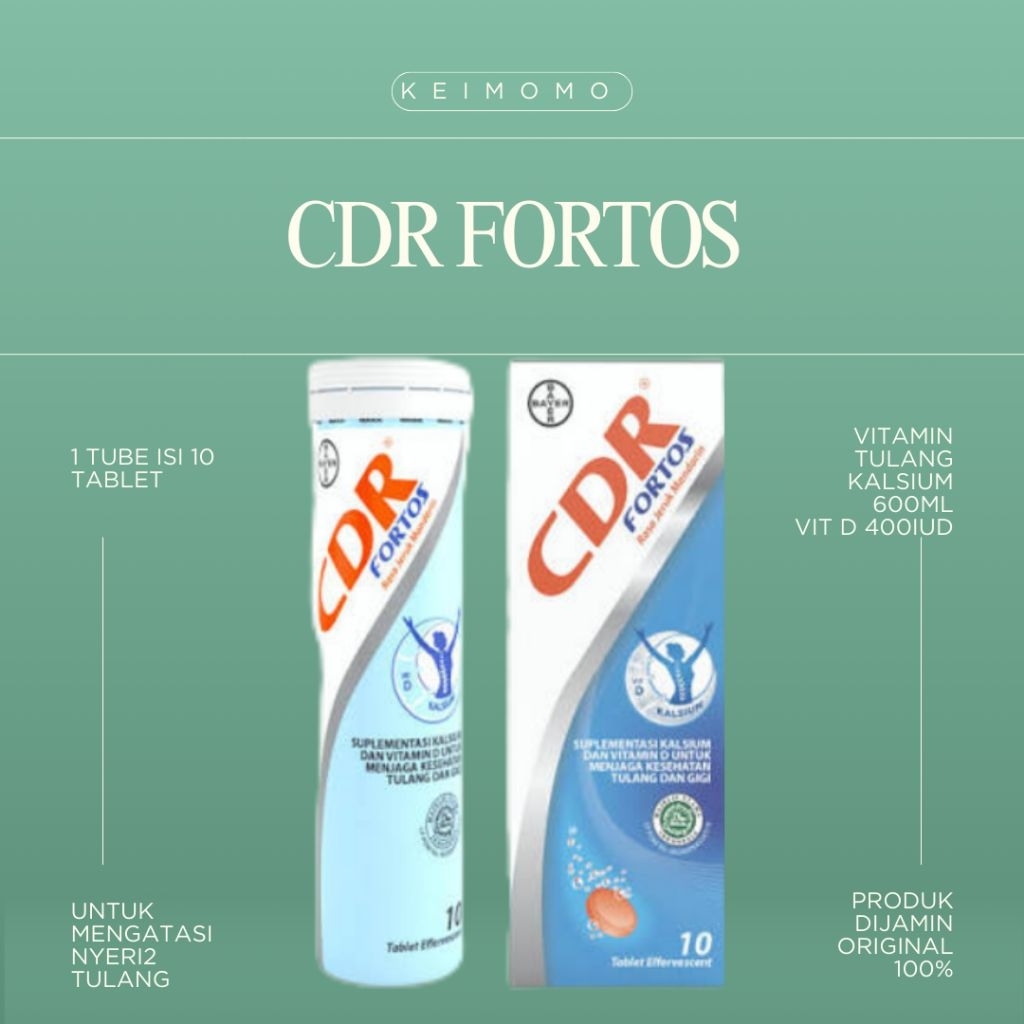 CDR FORTOS VITAMIN TULANG / cdr fortos / VITAMIN TULANG