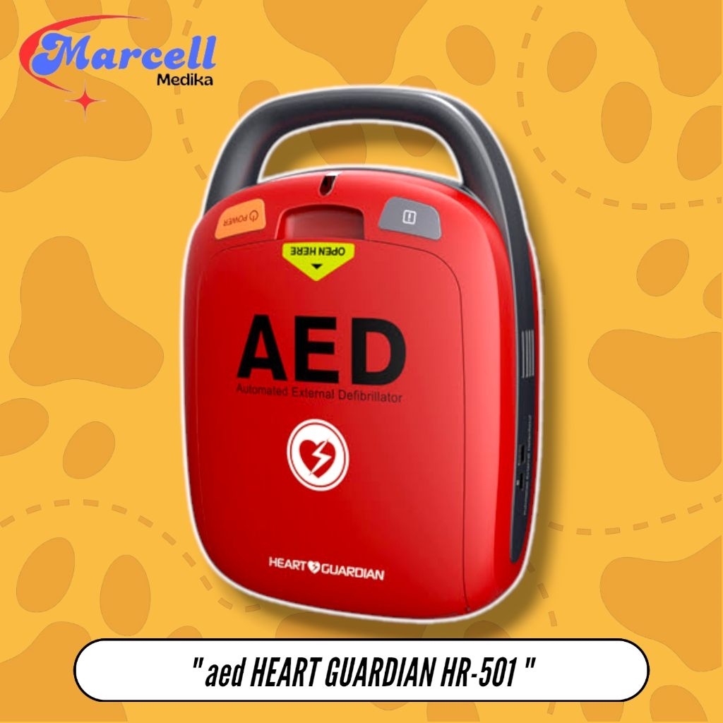 AED HEART GUARDIAN HR-501 / AUTOMATED EXTERNAL DEFIBRILATOR / HEART GUARDIAN AED