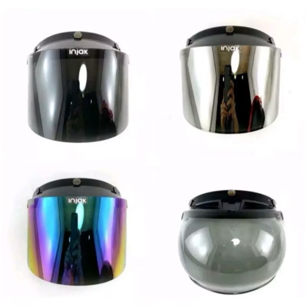 Kaca Helm Bogo Dewasa Flat Cembung Venom Ori Injak