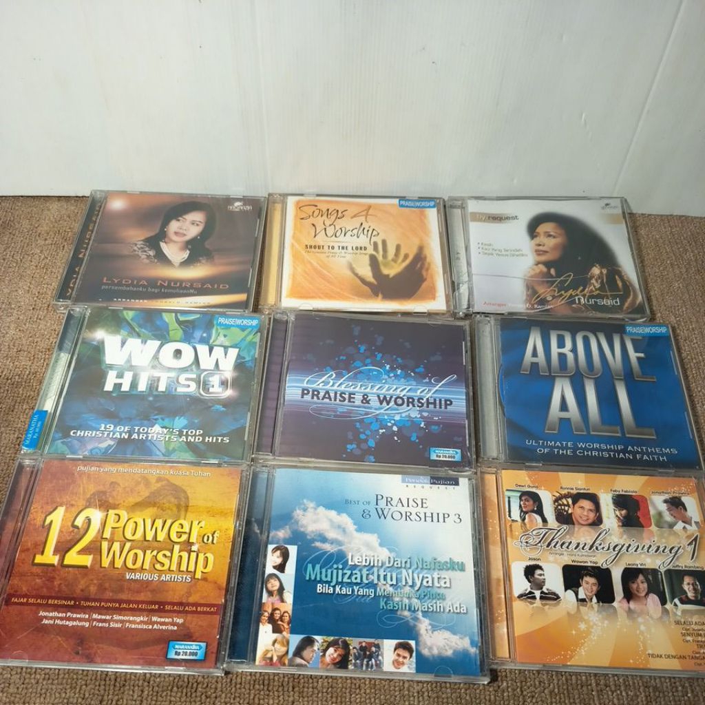kaset cd original musik dan lagu pujian