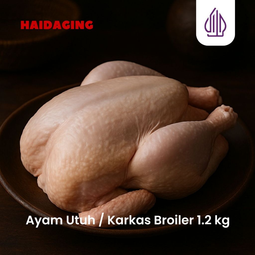 Ayam Utuh / Karkas Broiler 1.2 kg (Size M ±1.1–1.3 kg)