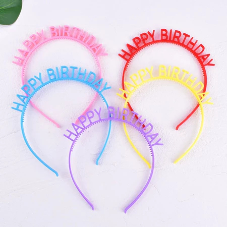 DEKOR51 - Bando Happy Birthday Warna-Warni – Aksesoris Ulang Tahun Anak & Dewasa Murah Meriah