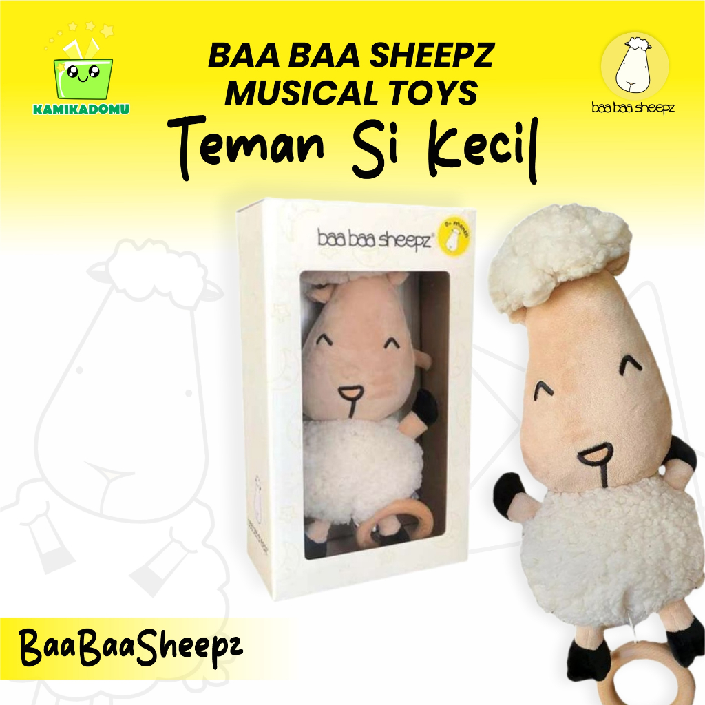 KAMIKADOMU - Baa Baa Sheepz Musical Toys Boneka Musik Anak Bayi Teman Setia Tidur Anti Rewel