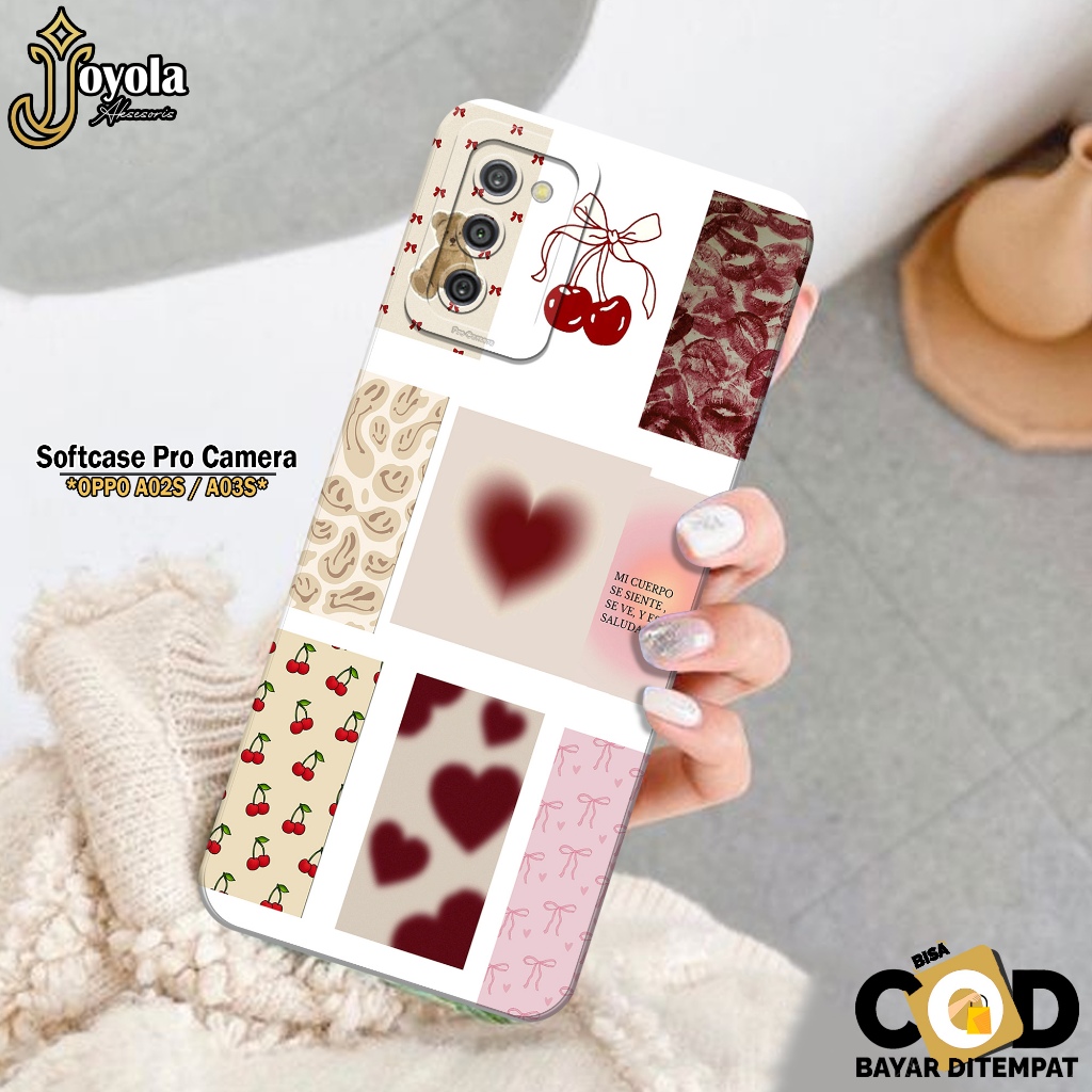 Case Samsung Galaxy A03S / A02S - JOYOLA - Fashion Case Aesthetic - Softcase Pro Camera - Kesing Hp 