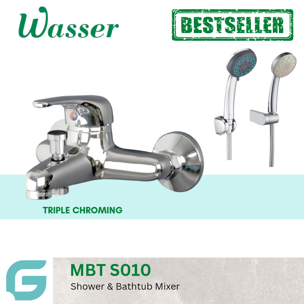 Wasser Bathtub Shower Mixer Mandi Panas Dingin  Set Hand Shower