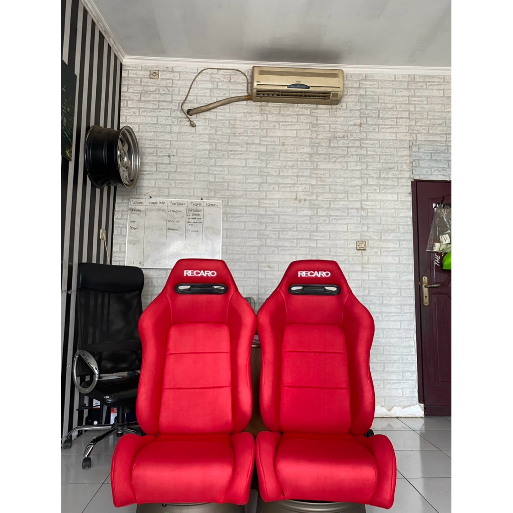 jok mobil racing recaro sr3 merah/jok mobil balap universal