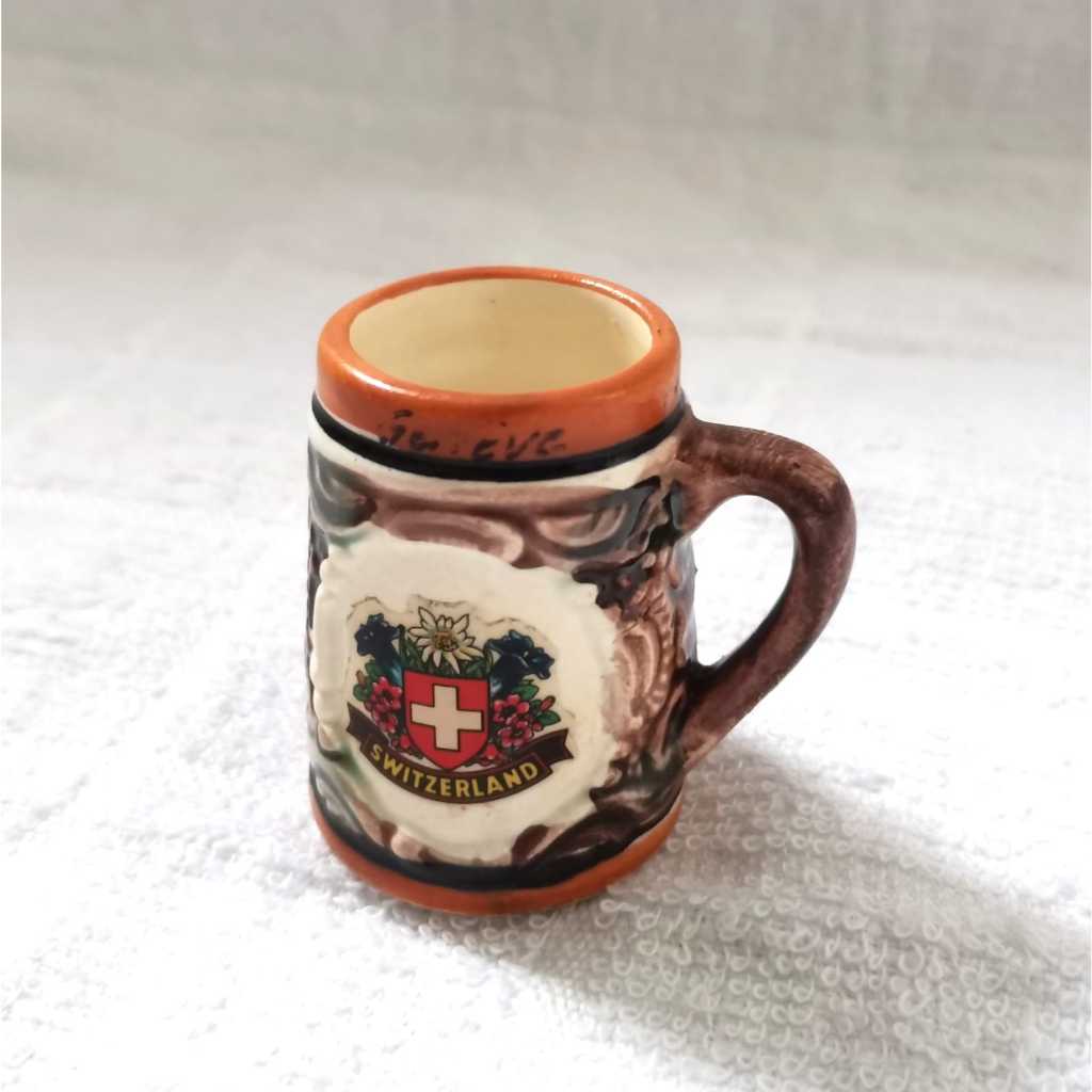 Pajangan Miniatur Beer Stein Switzerland Preloved