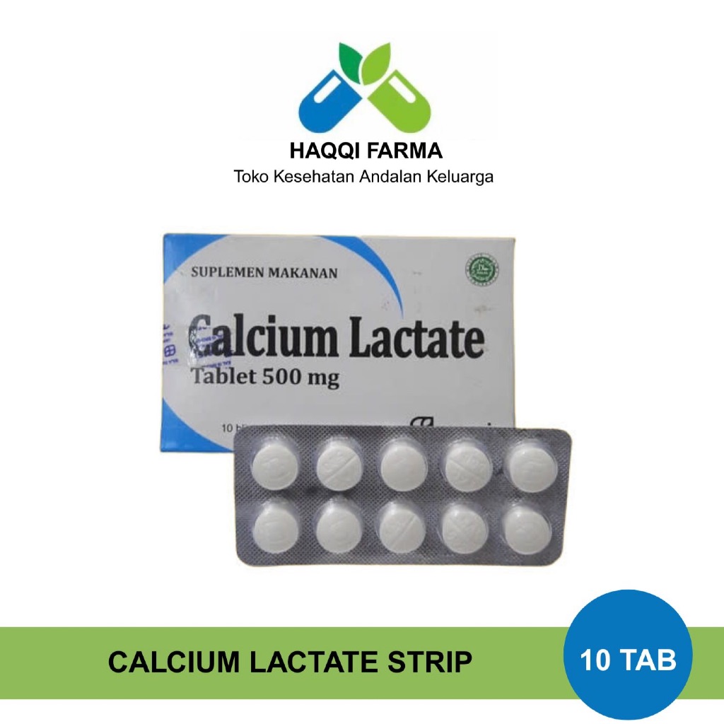 Calcium Lactate Mersi 500 Mg 10 Tablet