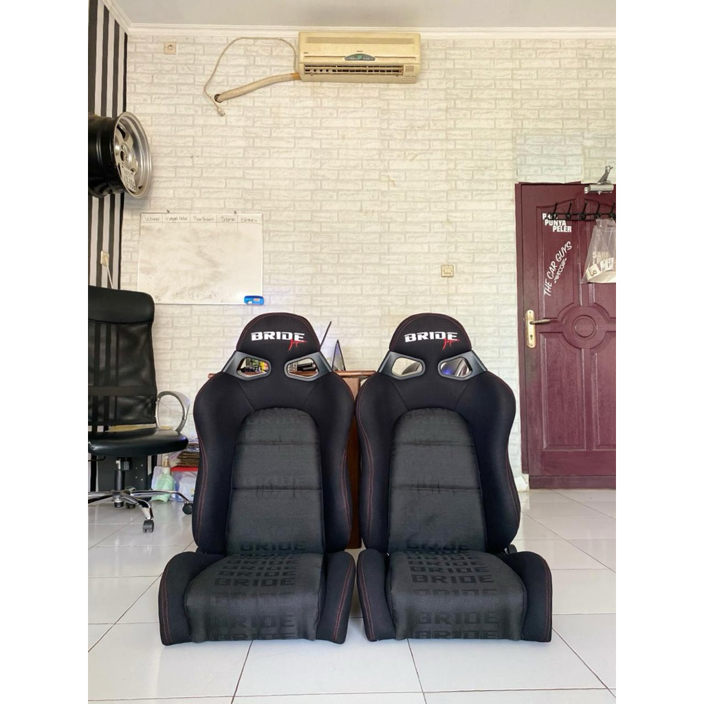 jok mobil racing bride cuga hitam gradasi hitam/jok mobil balap universal