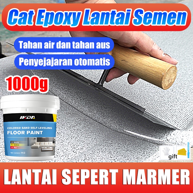 10 dalam 1 cat lantai epoxy 1000G pasir Otomatis leveling cat lantai epoxy lantai semen Anti tekanan