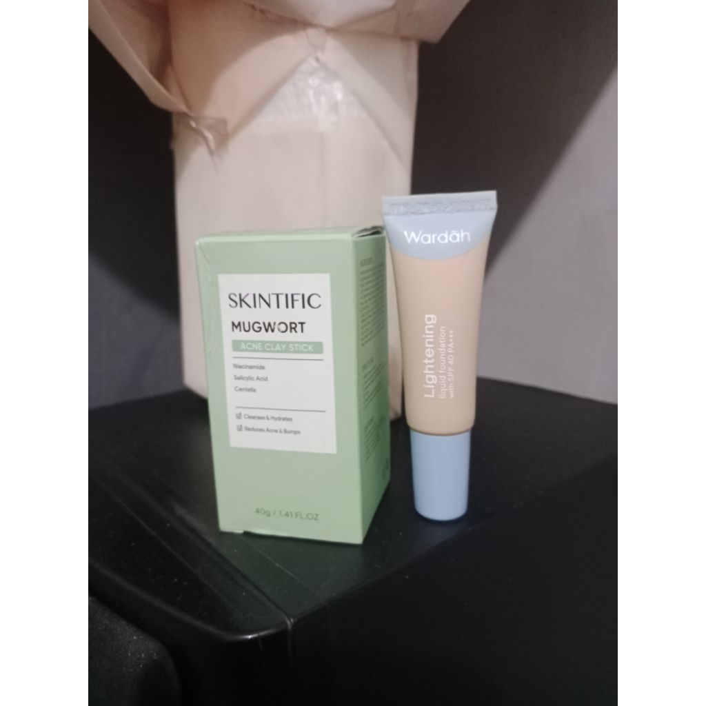 masker skintific+bb tint wardah 01