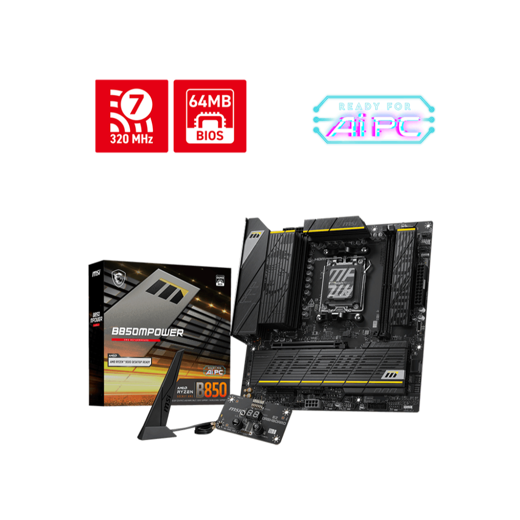 MSI Motherboard B850MPOWER DDR5 AMD
