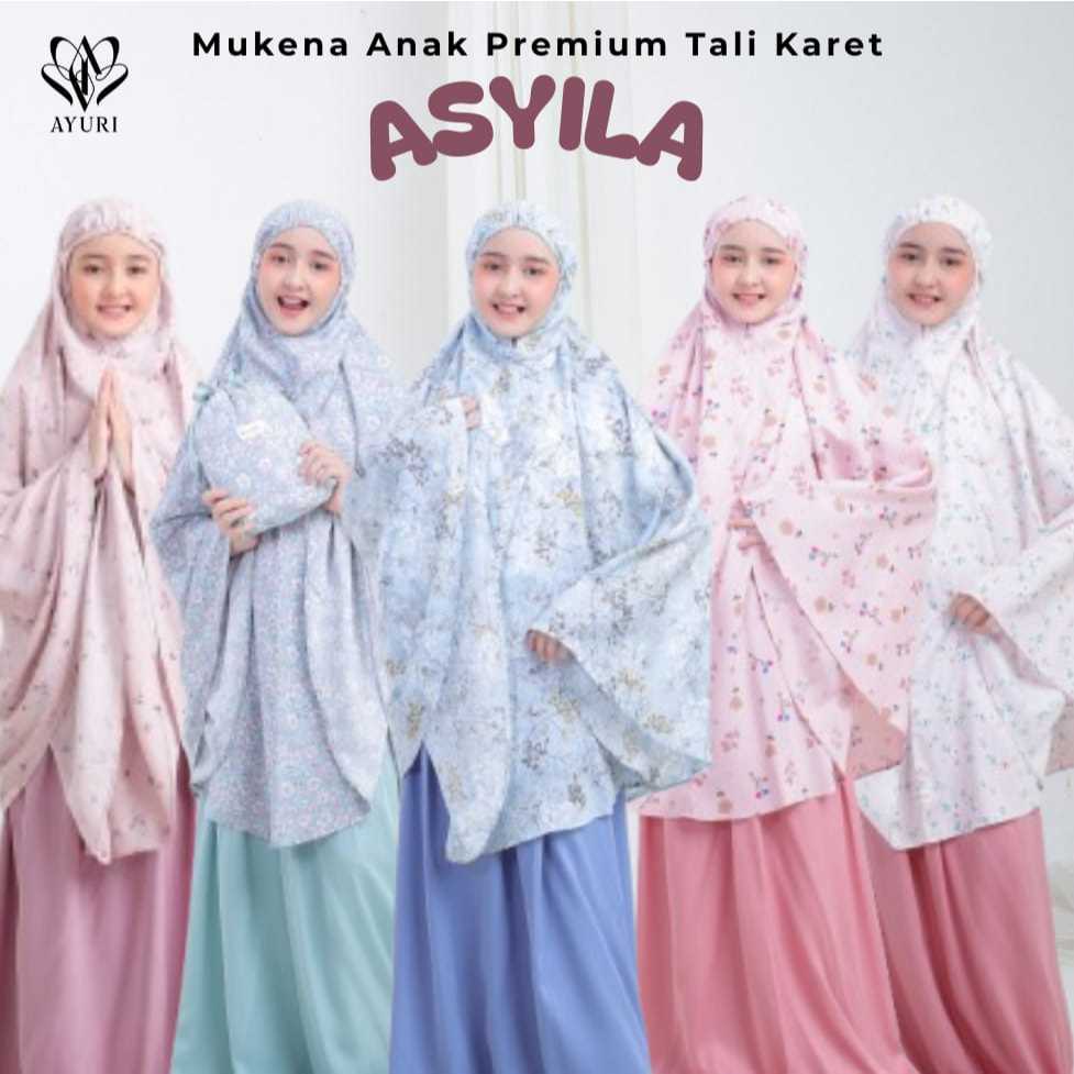Mukena Anak luxury Asyila usia 5-14 thn | mukena remaja tanggung |mukena anak premium
