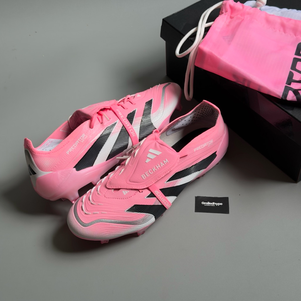 Adidas Predator x David Beckham Elite Foldover Tongue FG Miami Pink JI1094