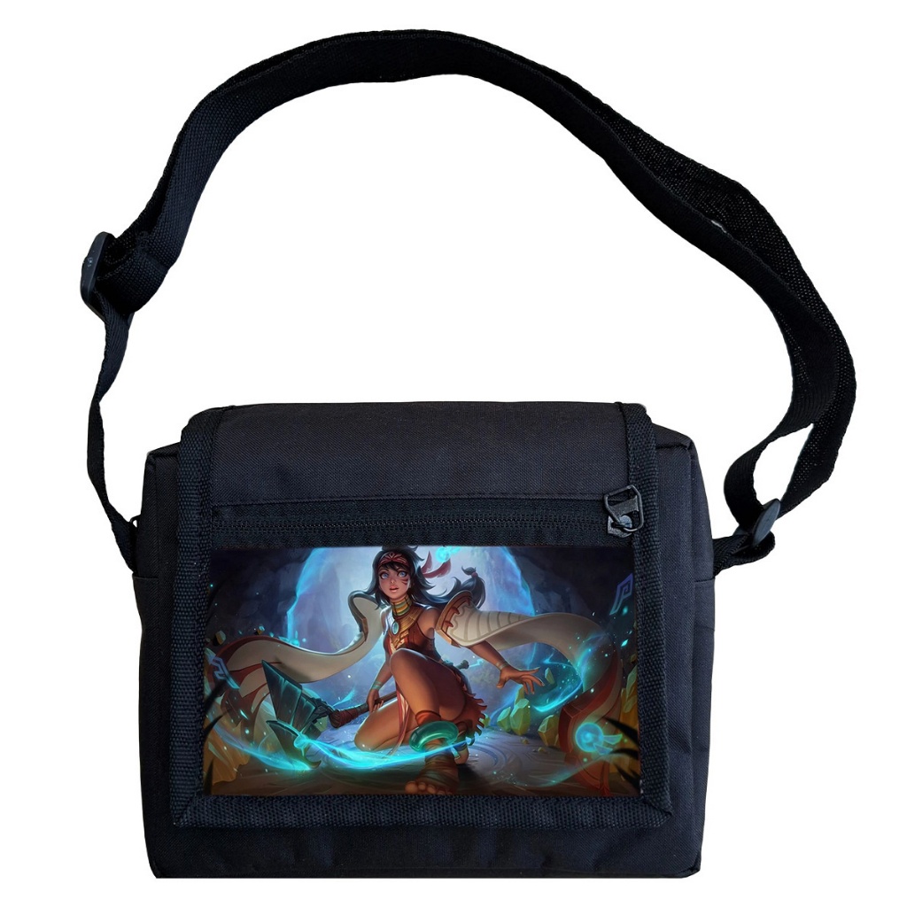 Tas Selempang Mini Arfachi Bahan Kanvas Waterproof Pria Wanita Motif Mathilda MLBB Mobile Legend