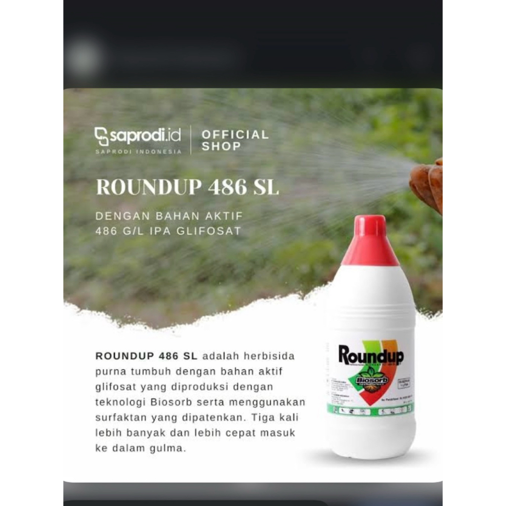 rondup obat untuk rumput liar