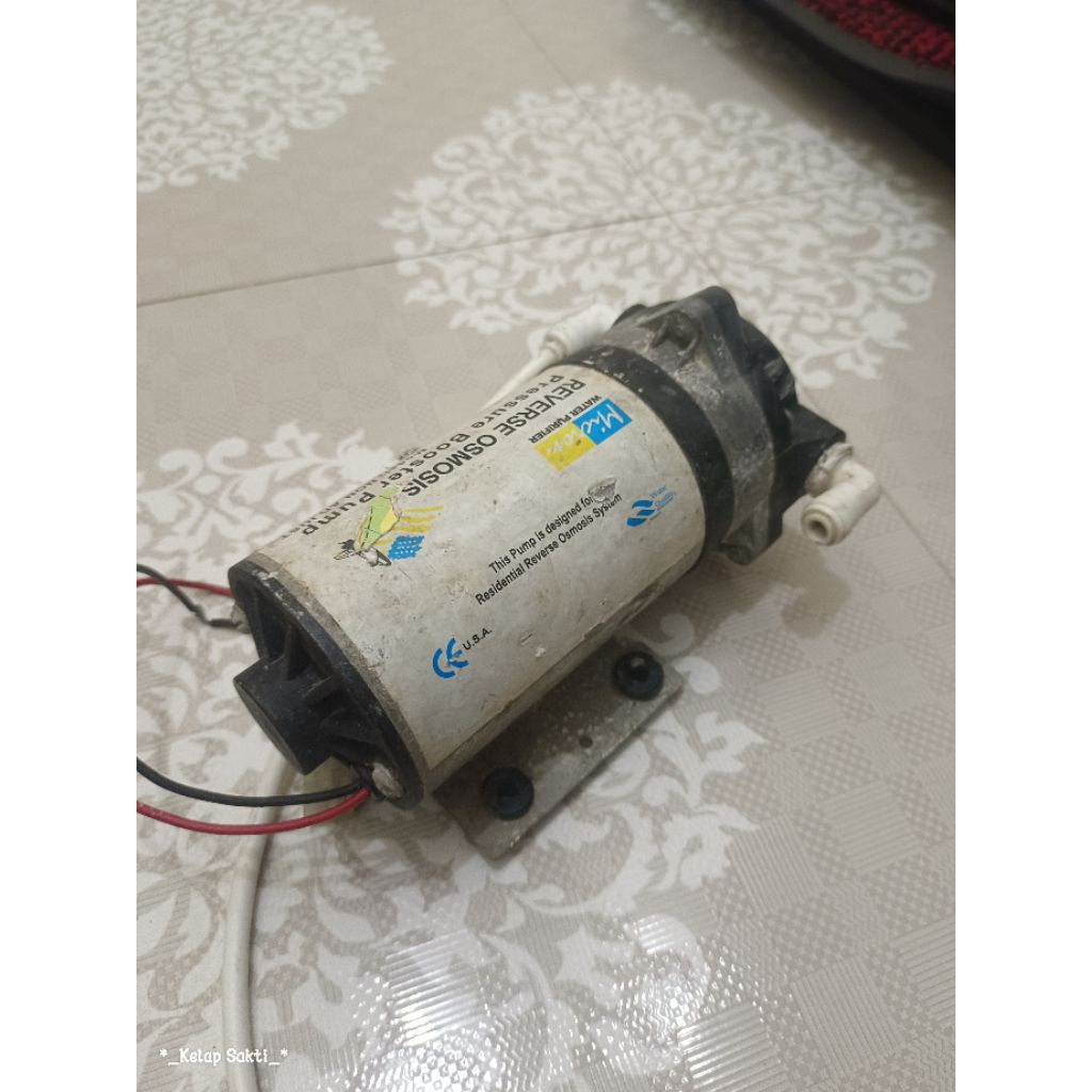 REVERSE OSMOSIS PRESSURE BOOSTER PUMP 220 ~ 24V AC