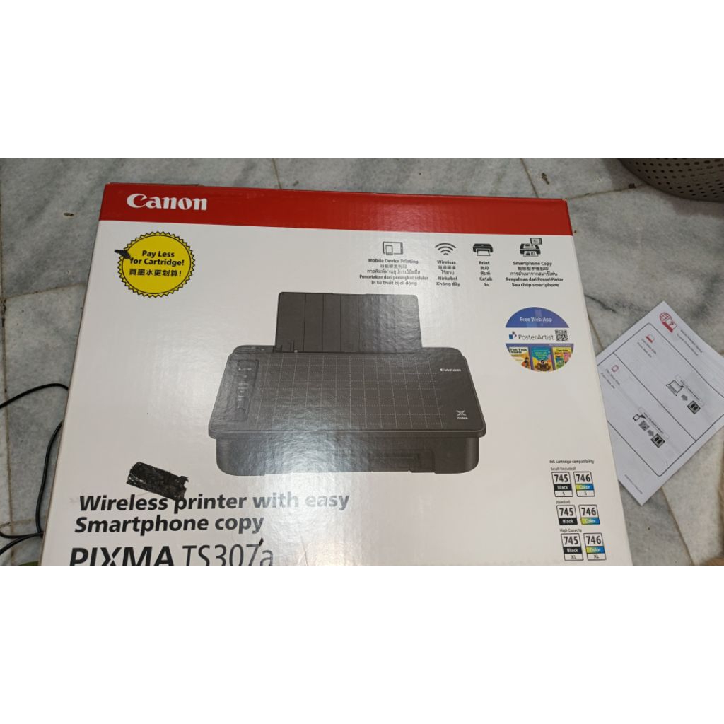 printer wireless Bluetooth canon PIXMA TS307A