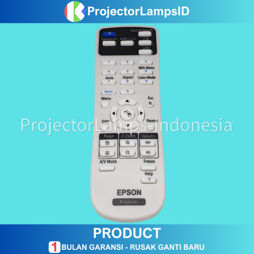 Remote Remot Projector Proyektor Epson EB-S100 EB-X100 EB-S7 EB-X7 EB-S9 EB-X9 EB-S11 EB-X11 EB-S12 