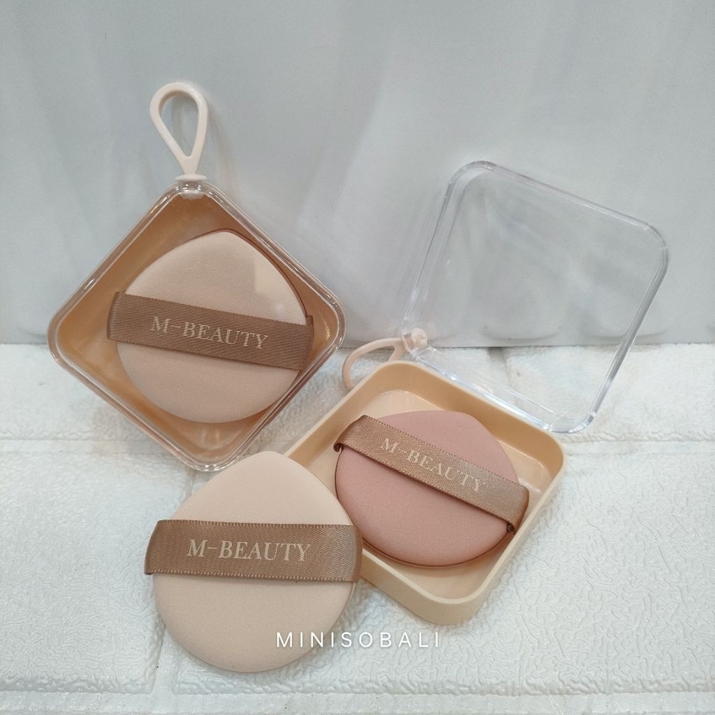 Official BALI MINISO Make Up Sponge Beauty Blender Box Isi 4pcs Spons Make Up Free Box