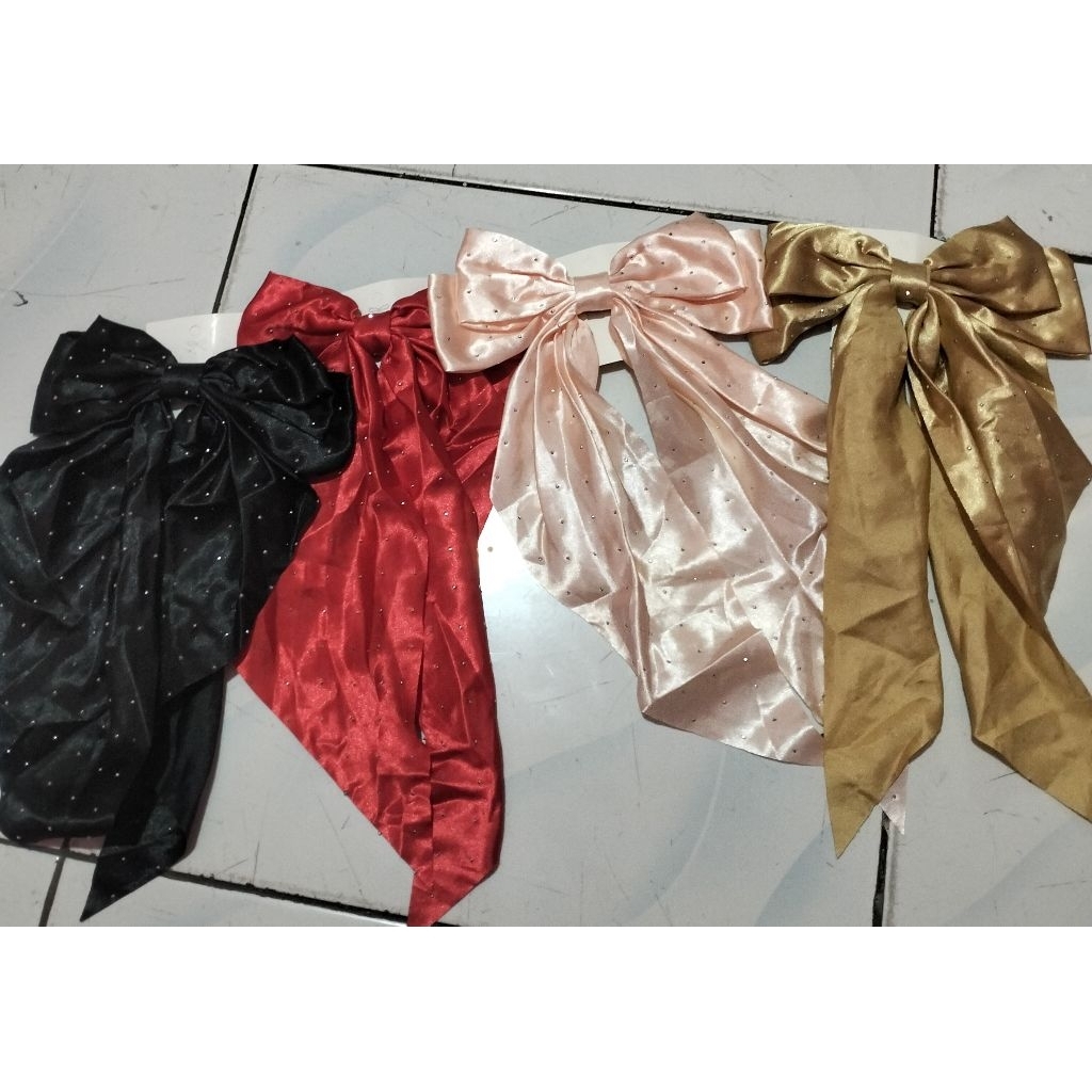 Jepit Rambut Pita Korea satin