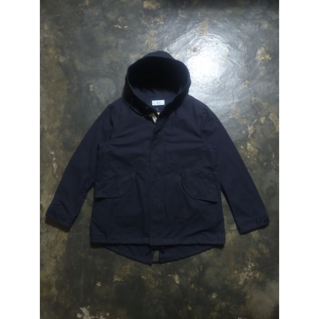 Azul by moussy linerd sherpa M65 fishtail parka jaket japanes brand