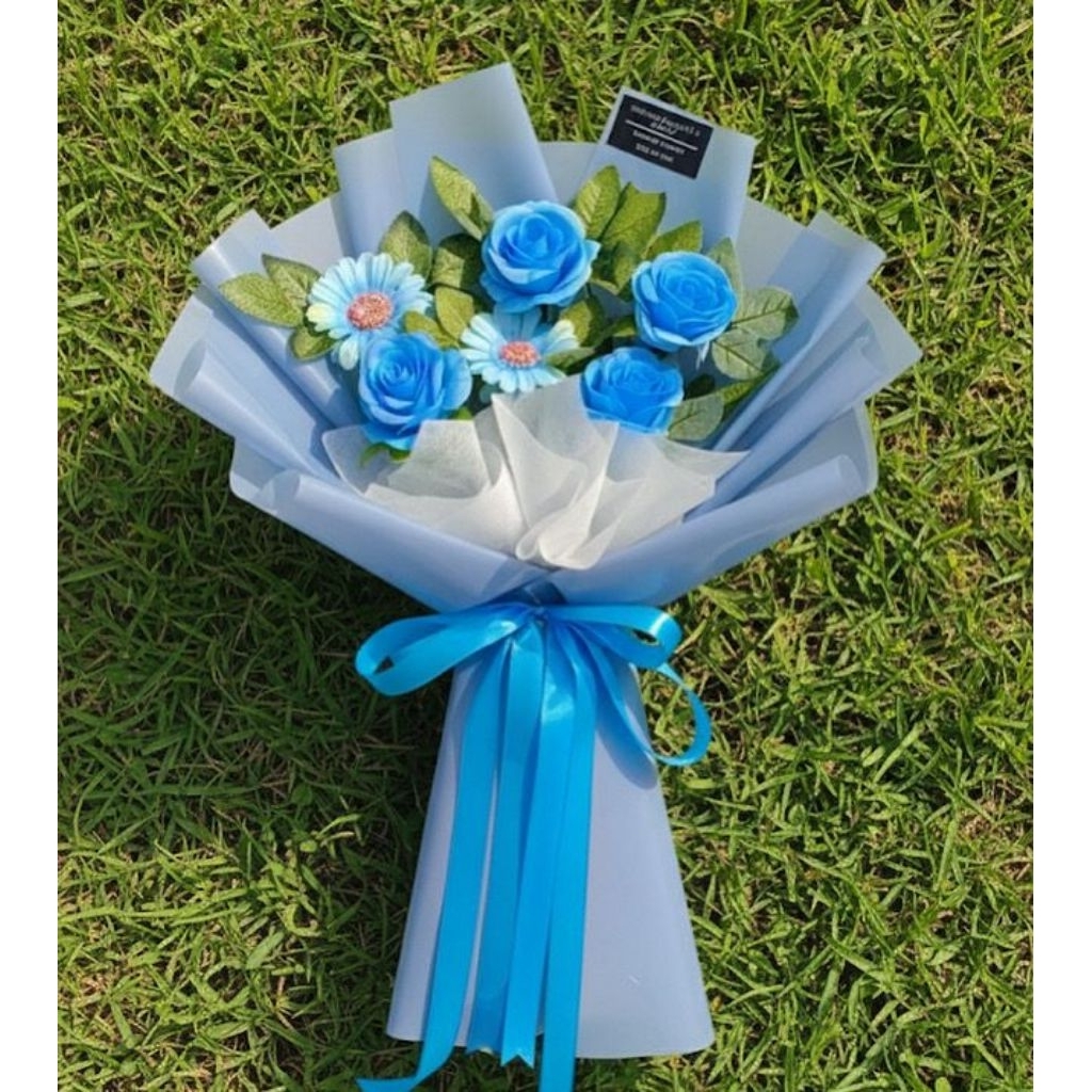 Buket Bunga mawar biru/Buket bunga