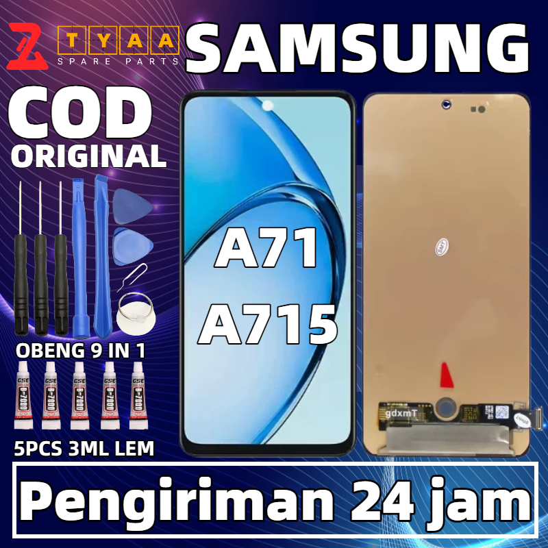 LCD Touchscreen HP Samsung A71/A715 Asli Original Fullset Garansi Resmi 1 Tahun Ada Finger print