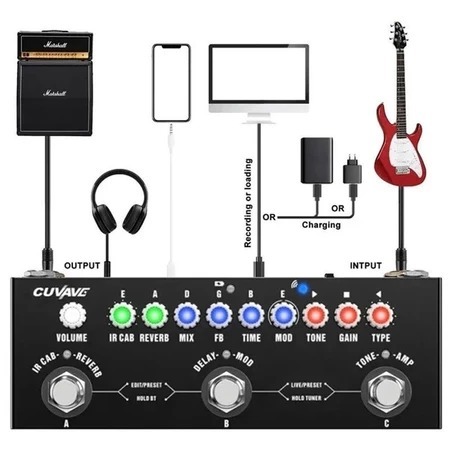 PROMO GOKIL Efek Effect Guitar Gitar Listrik Digital M-VAVE CUVAVE Cube Baby Soundcard Multi Effects