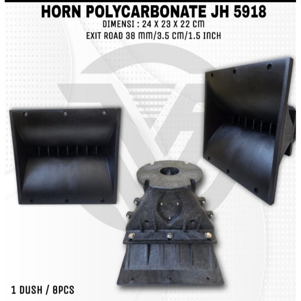 HORN TWETER HARMONIKA 24X23X22 CM IMPORT BAHAN POLICARBONAT EXIT 1.5 IN KHUSUS TWETER BAUT