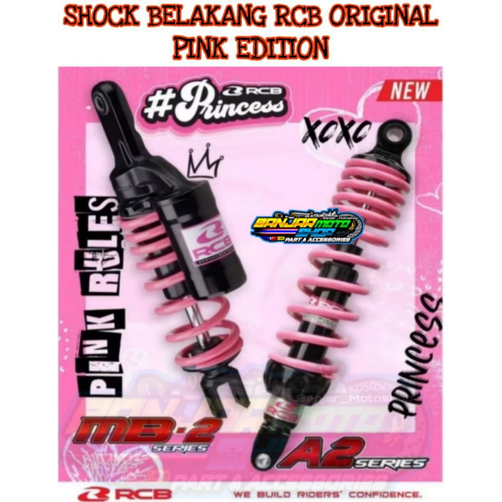 SHOCKBREAKER BELAKANG RCB ORIGINAL PINK EDITION 330MM / SHOCK BELAKANG RCB