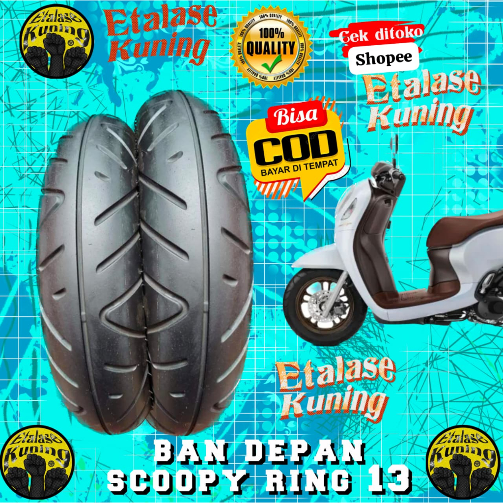 BAN DEPAN MOTOR SCOOPY DONAT RING 12 TUBLES
