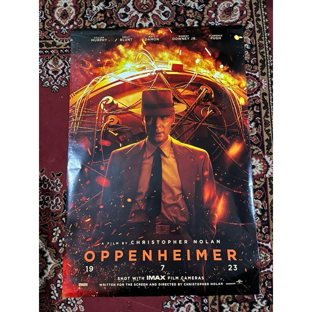 POSTER ORIGINAL MOVIE - FILM OPPENHEIMER - EX BIOSKOP