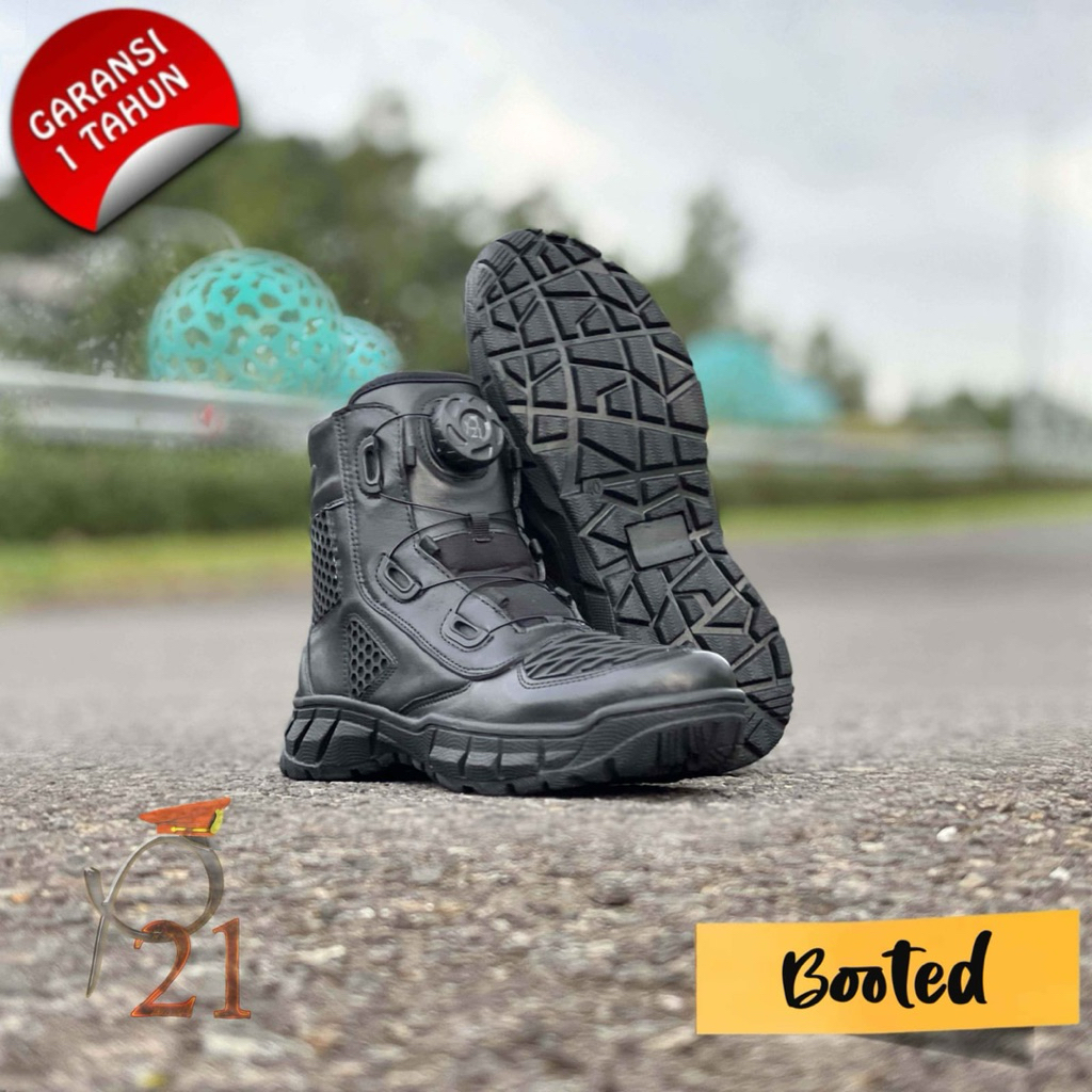 Sepatu P21- Sepatu Pdl Lantas Booted/ Sepatu Polisi/ Sepatu Kerja Pria